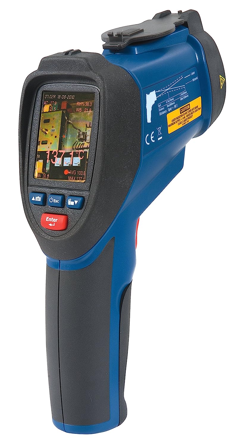 REED Instruments R2020 Dual Laser Video Infrared Thermometer, 50:1