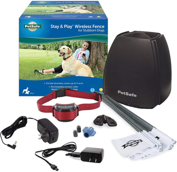 SALE!!! - PetSafe Stay & Play Wireless Fence for Stubborn Dogs – Above Ground Electric Pet Fence