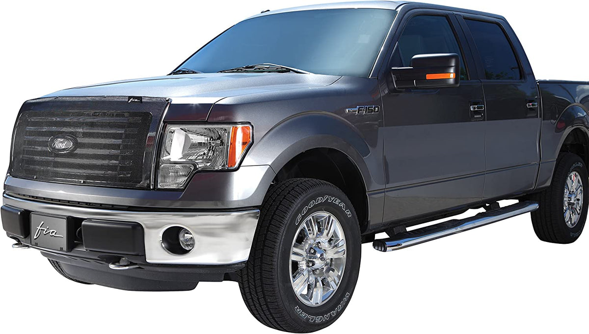 Fia WF922-18 Custom Fit Winter Front/Bug Screen - (Black) For Ford F-Series Super Duty 2011 – 2015