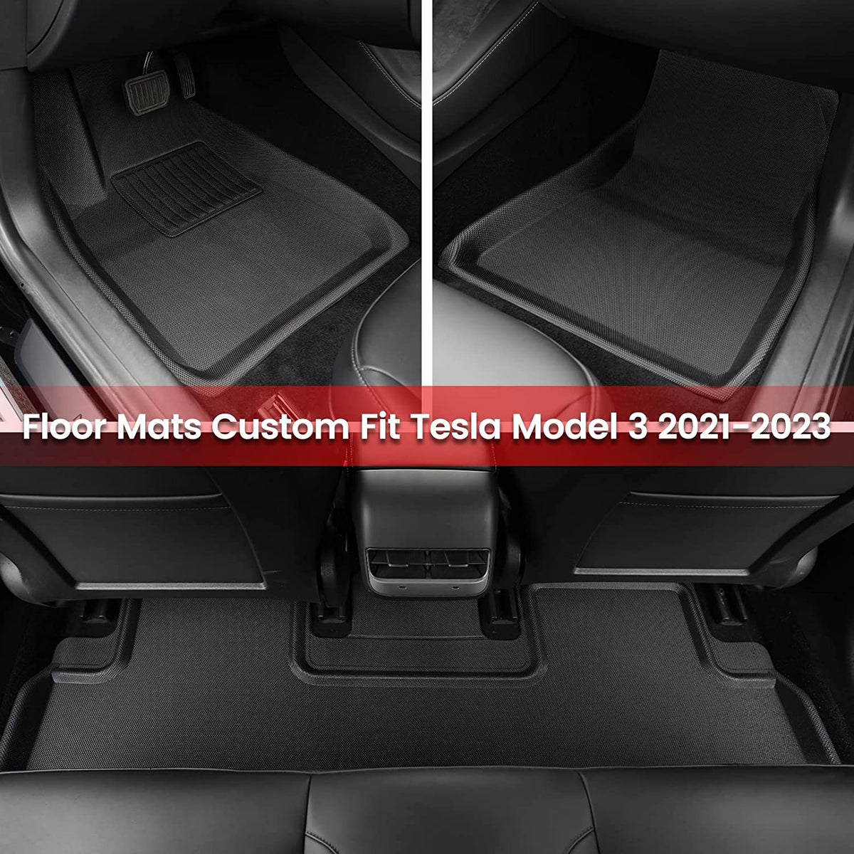 2023 Tesla Model Y - First mod - Taptes All Weather Thermoplastic Rubber  Floormats 