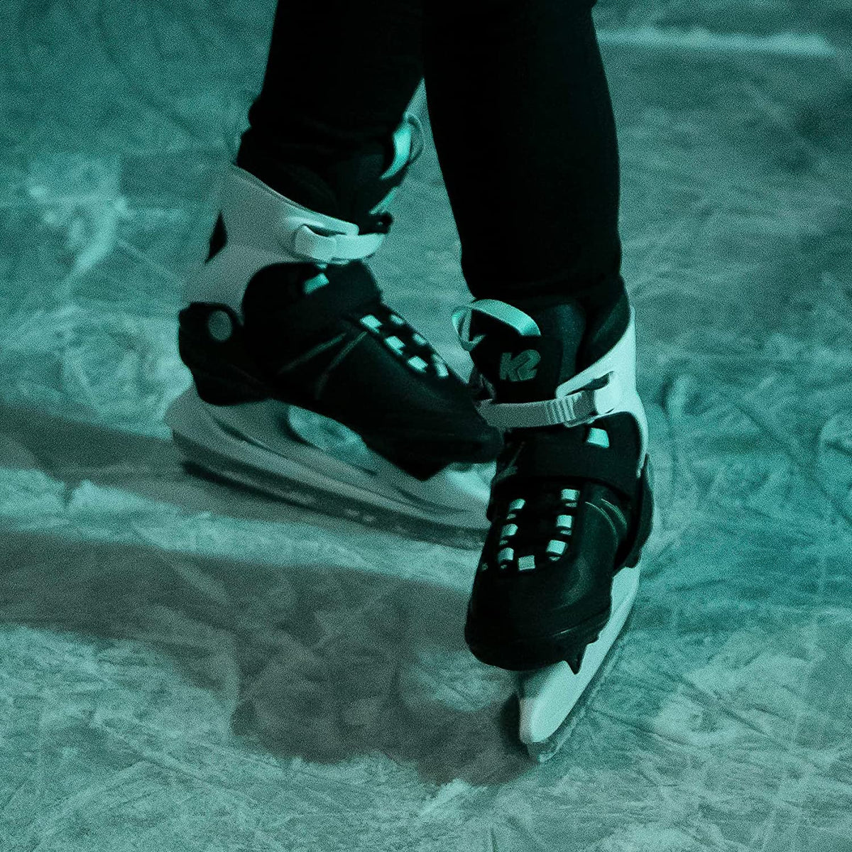 K2 Skate Alexis Ice Skate, Gray_Green