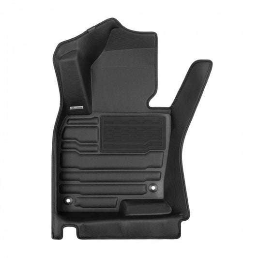 TuxMat 8360 - Black Front And Rear Row Custom Floor Liner Set for 2017 - 2023 Mazda CX-5