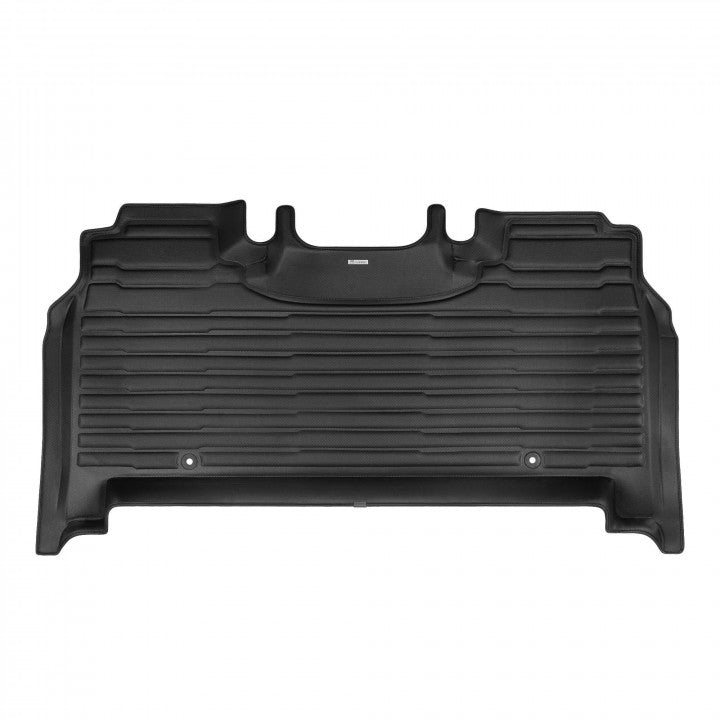 TuxMat 8473 - Dodge Ram Crew Cab 2019 - 2023, New Body Style Only Black Front And Rear Row Custom Floor Liner Set